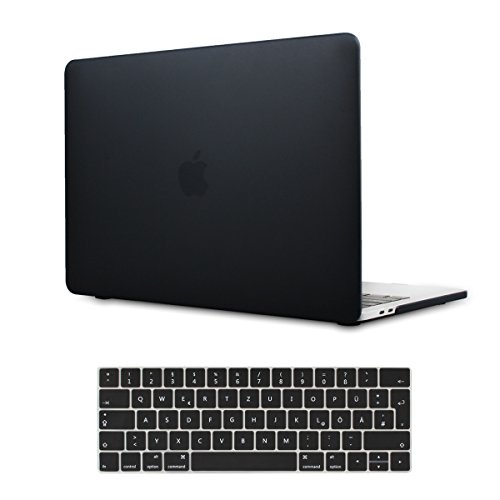 TwoL MacBook Pro 13 H  lle 2016 2017  Hartschale H  lle mit Tastaturschutz f  r Neueste MacBook Pro 13 Zoll mit ohne Touch Bar A1706 A1708  Schwarz 