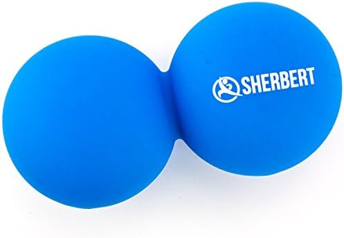 Peanut Massage Roller by Sherbert Sports - Double Lacrosse Ball Myofascial Trigger Point Therapy Recovery Tool Deep Muscle Massage