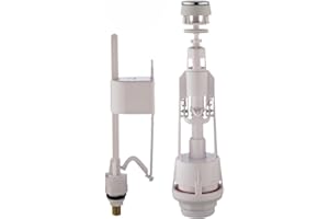 Orret Home Basmalı Klozet Rezervuar İç Takımı – Alttan Su Girişli Sifon Mekanizması, Tamir ve Yenileme İçin Uyumlu Rezervuar 