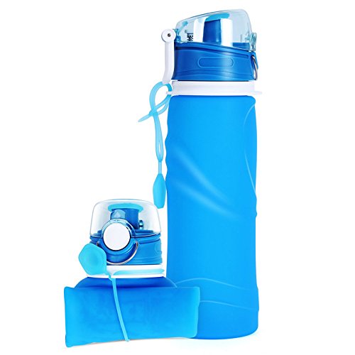Imikoko Collapsible Water Bottle, 750ML/26oz BPA Free Sports Travel Bottles FDA Approved Portable Le Imikoko Collapsible Water Bottle, 750ML/26oz BPA Free Sports Travel Bottles FDA Approved Portable Le
