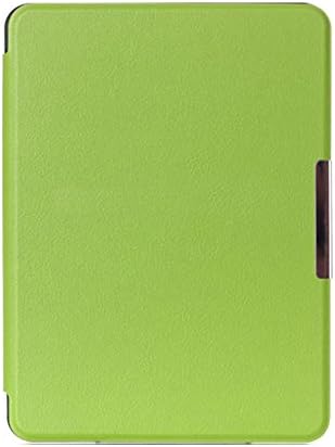 easyDigital® Kindle Paperwhite PREMIUM Smart Leather Case Cover Flip Pouch with Magnetic Support Sleep Wake Function e reader sleeve For Kindle Paperwhite 2015 (300 ppi) &amp; 2014 2013 2012 WiFi 3G 6" - Book Style Case, includes Stylus Pen &amp; Screen Protector (Green)