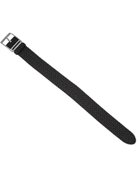 EULIT Uhrenarmband Perlonband | Durchzugsband, schwarz in 18mm, 20mm und 22mm - 304, Stegbreite:22mm
