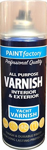 400ml All Purpose Yacht Varnish 1748PR Spray Can Household Car Van Bike Aerosol Paint (1 Pack)