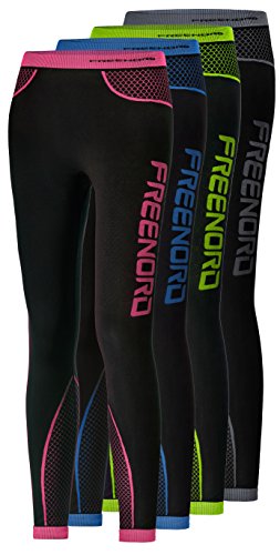 FITTECH ACTIVE Damen Thermoaktiv Laufhose Sporthose Lang Fitness Pilates Outdoor Radsport Running