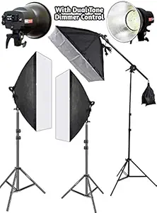 OCTOVA Simpex SL-30 Professional 3 Point Softbox Lighting Kit | 3 Point Lighting Video for YouTube Videos Shooting,Videography,Product Photography, Continuous Studio Lights, Key Fill and Back Light