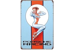 DOGT Metal Tin Sign Gulf Racing Bar Pub Home Vintage Retro Poster Cafe Art TIN Sign 7.8X11.8 inch