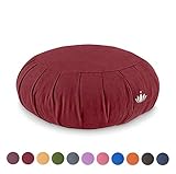 Lotuscrafts Zafu-Meditationskissen ZEN Bio-Baumwolle (kbA) - GOTS zertifiziert