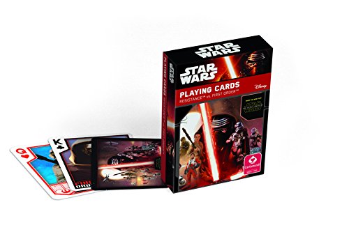 Preisvergleich Produktbild Cartamundi 22501583 - Star Wars Spielkarten Episode 7, schwarz