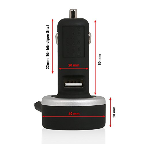 Wicked Chili T-Bone DUAL KFZ Ladegerät mit ausziehbarem micro USB Kabel für Samsung Geräte und USB Fast-Port für Apple Geräte (Kabellänge ca. 65 cm, micro USB: 1A / USB-A Port: 3.1 A) - 4