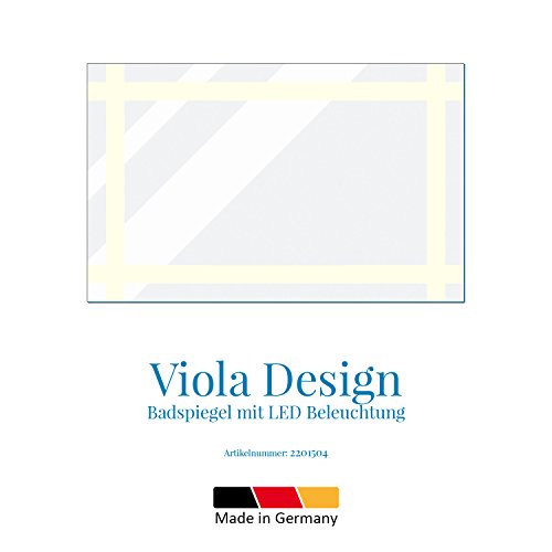 Viola – LED Badspiegel mit Beleuchtung – (B) 70 cm x (H) 70 cm - 3