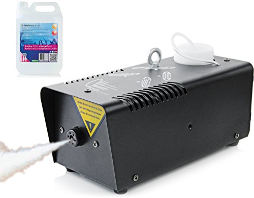 Preisvergleich Produktbild Seiler24 Effektvolle Nebelmaschine mit Fernbedienung + Nebelfluid 5 Liter im Set