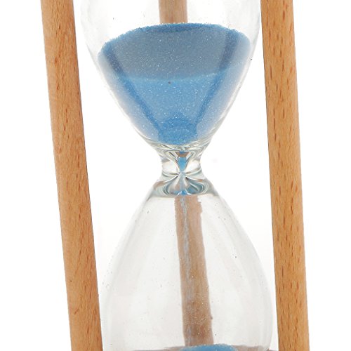 Holz Sandglass Sand Timer Sanduhr Küche Timer 3 Minuten Tisch Dekor – Blau - 8
