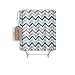 Produktbild JHDHVRFR Chevron Pattern Design Fabric Shower Curtain 60" x 72" Extra Long Size- Assorted Colors(Aqua,Grey)