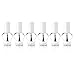 6 x TOP COAT NAIL VARNISH POLISH CLEAR NAIL VARNISH HEART SHAPED BOTTLES FROM UK