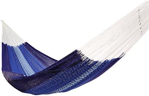 Amber Home Goods Mayan Double Hammock, Blue