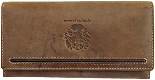 Baron of Maltzahn Women's Wallet Joan of ARC Brown ECO-Leather