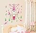 Wall Stickers Art Large Princess Fairy Castle Wall Stickers Wall Decals Kids Bedroom Nursery