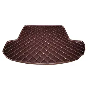 Autofurnish 7D Custom Fitted Car Trunk Base Mat for Jeep Compass 2017 - Coffee