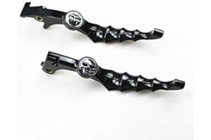 NEWLAND2019 Motorcycle Skull Zombie Handlebar Control Brake Clutch Lever For Honda Shadow VT600 VT750 1300 VTX1300 1100 CB VF VTX Nighthawk Magnus Spirit Cruiser Chopper Custom (Black/Silver)