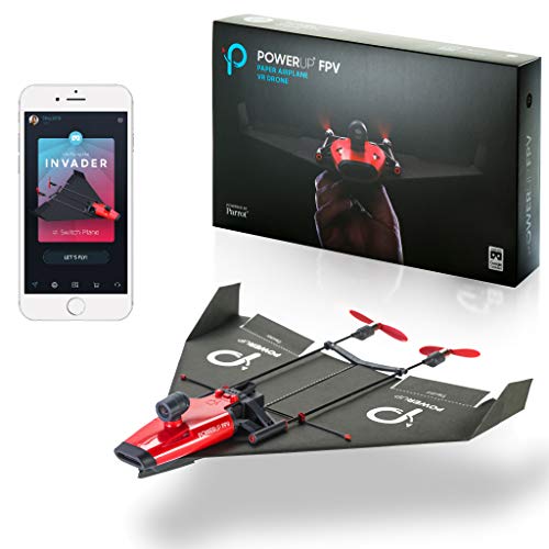 Preisvergleich Produktbild POWERUP Papierflugzeug mit LiveStream-Kamera gesteuert durch Das Smartphone, FPV