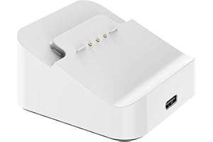 AreMe Charging Station for Xbox Elite Wireless Controller Series 2, Series 2 Core, White