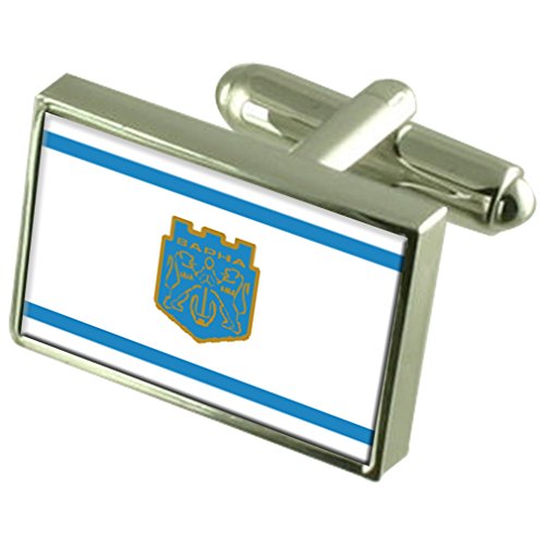 Preisvergleich Produktbild Stadt Varna Bulgarien Flagge Manschettenknöpfe