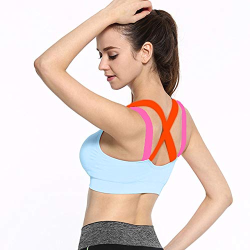 ALBATROZ Fitness Yoga Push up Light Orange Sports Bra for Womens Gym Running Padded Tank Top Athletic Vest Underwear Shockproof Strappy Sport Bra Top - Free Size Fit to 30-36 RS.355.00