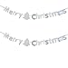 Produktbild Fully 2stk. Merry Christmas Schrift String Girlande Kinder Party Feier Dekoration (Merry Christmas (silber))