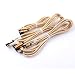 Produktbild Interesting® 3.3-9ft L Style 90 Grad Rechtsladung Typ C/USB C Schnellladekabel für Android Samsung (1m + 2m + 3m / 3er Pack/Gold)