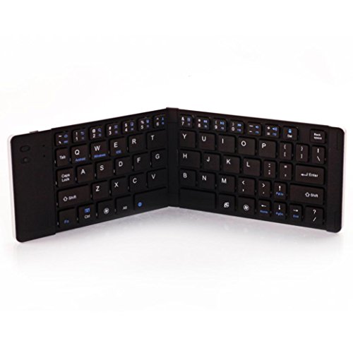 Preisvergleich Produktbild Kaiki Portable Foldable Folding Wireless Bluetooth Tastatur Reise Stand