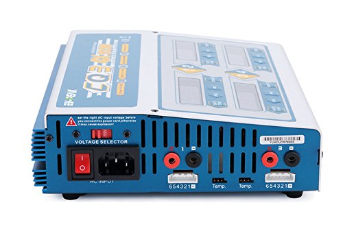 EV-Peak 100W x 4 CQ3 RC Balance Lipo Battery Charger Nimh Nicd lithium Battery Charger Discharger with Digital LCD Screen
