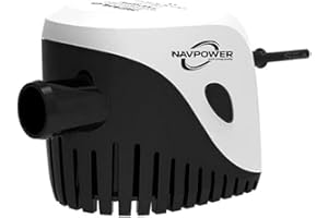 NAVPOWER YACHT ENERGY QUALITY Navpower Pompa di Sentina Automatica sommergibile con Galleggiante Incluso - 12 v 750 GPH (47.3 Litri/Minuto) Smontabile e Facile da Pulire - Barche Gommoni Camper Giardino Vela