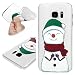 Produktbild Niocase Ssmsung S7 Hülle, Weihnachten Transparent Gemalt Muster Ultra Dünn Weich TPU Tasche Stoßfest Kratzfest Rutschfest Bumper Schutz Handyhülle für Samsung Galaxu S7