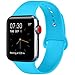 Produktbild ATUP Armband Kompatibel für Watch Armband 38mm 42mm 40mm 44mm, Weich Silikon Ersatz Armband für iWatch Series 4, Series 3, Series 2, Series 1 (09 Teal, 38mm/40mm-M/L)