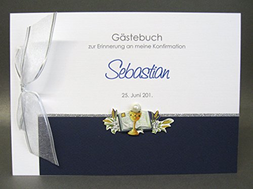 Gästebuch zur Konfirmation mit Namen 14016 zum TOP PREIS