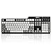 Price comparison product image Alloy Mechanical Keyboard Black Axis White Light Backlight Office Notebook PUBG Keyboard (Size : White-gray green shaft)