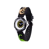 WOLFTEETH Kinder und Jugendliche Uhr Analog Quarz mit Plastik Armband 305902 Schwarz