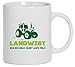 Produktbild Landwirt Trecker, Traktor Bauer Kaffee Becher mit Motiv bedruckte Tasse Mug Kaffeebecher, Größe: onesize,Weiß
