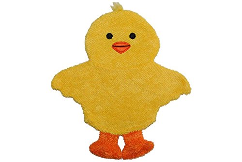 Preisvergleich Produktbild 2 in 1: Waschhandschuh + Handpuppe Ente für Kinder Handspielpuppe Handpuppen Tier Baby Waschlappen