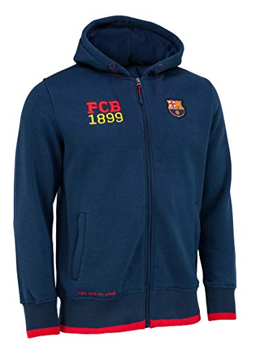 Fc Barcelone Veste zippée à Capuche Barca - Collection Officielle Taille Enfant garçon