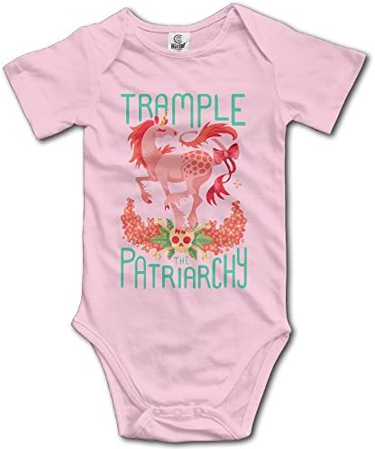 Trample The Patriarchy Unisex Boys Girls Sleepwear Baby Onesie Clothing -  Black - 