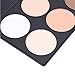 Tinabless 6 Colour Contour Kit Makeup Face Contouring and Highlighting Palette + Make Up Toothbrush Oval Brush