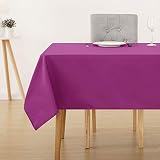 mesa plegable cocina rectangular CUIDADO - Fácil de limpiar, se puede lavar a mano o a máquina en agua fría (menos de 30℃). Puede quitar cualquier líquido fácilmente con un paño.