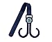 Pram hooks-Blue buggy hooks by Cosy Angel-Pack of 2 with 2 double multi purpose stroller hooks for hanging nappy bags, handbags, groceries-Swivels 360 degrees with Velcro straps to fit any pushchair