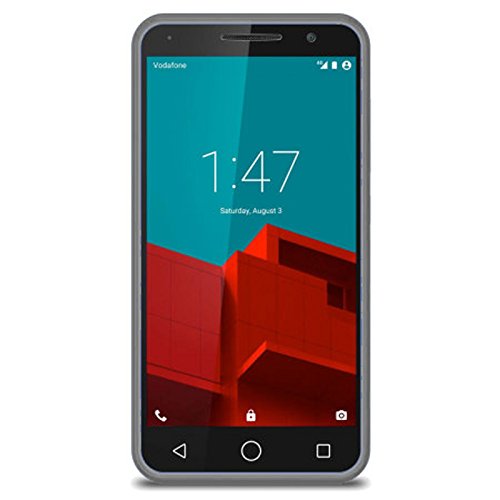 TBOC Pack  Funda de Gel TPU Negra   Protector Pantalla Vidrio Templado para Vodafone Smart Prime 6 VF-895N  Funda de Silicona Ultrafina y Flexible  Protector de pantalla Resistente a Golpes  Ca  das y Ara  azos 