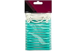 GLAMSA 12 perming rods – Curling hairdressing – DIY tool for hair styling – Hair curling with zero heat damage – Ideal for home or salon use – (Green 5MM)