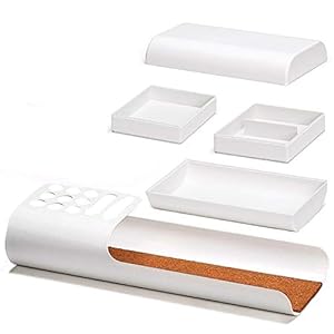 Desktop Storage Box, Storage Compartments Multifunctional Office Desk Organiser Desk Tidy Desktop Stationery Storage Box