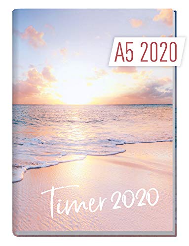 Chäff-Timer Classic A5 Kalender 2020 [Traumstrand] Terminplaner 12 Monate: Jan bis Dez | Wochenkale