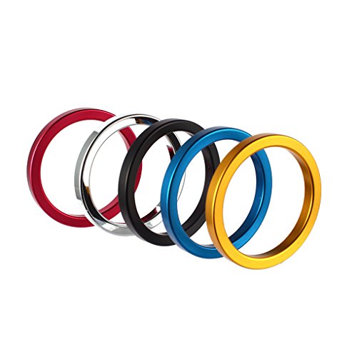 Babysbreath Metall Aluminium Penis Ringe männliche Cockringe verzögert Ejakulation Delay Lock Loops Cock Rings schwarz 45mm - 3