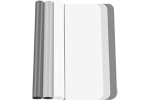 XZMCAT Alfombrilla de silicona, 3 piezas, 30 x 40 cm, alfombrilla antideslizante, alfombrilla de silicona, alfombrilla de mesa, para resina, artesanía (gris oscuro, blanco, gris claro)